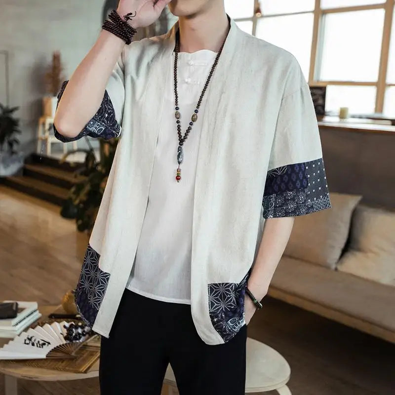 Japanese Kimono Men Cardigan Streetwear