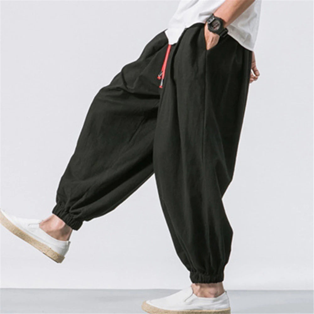 Oversize Men Loose Pants Autumn Chinese