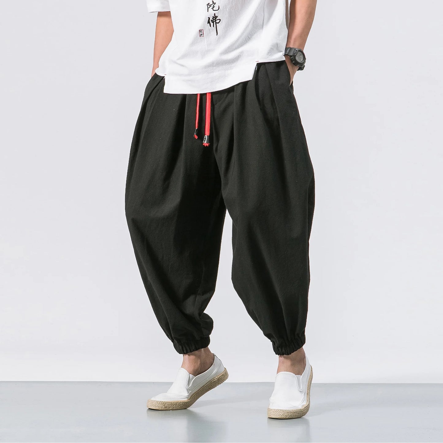 Oversize Men Loose Pants Autumn Chinese