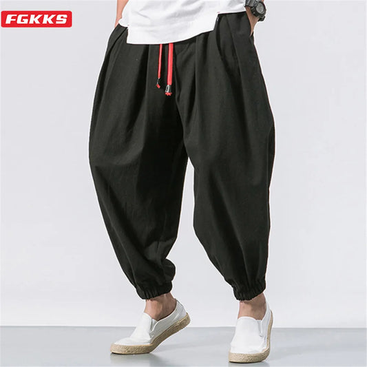Oversize Men Loose Pants Autumn Chinese