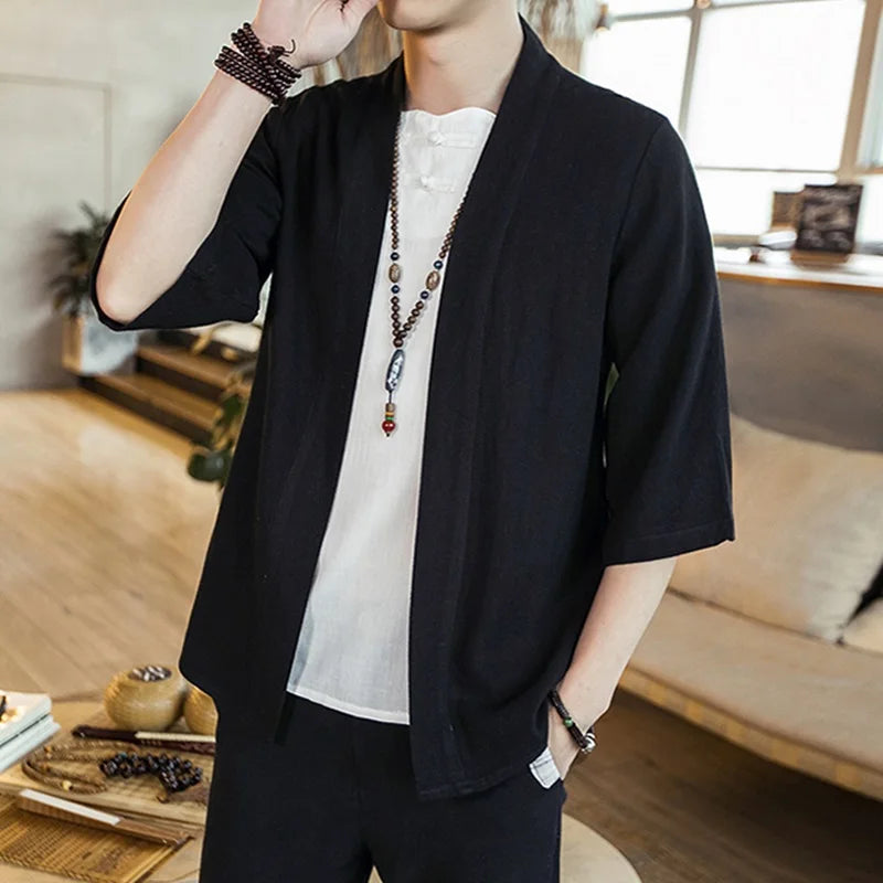 Japanese Kimono Men Cardigan Streetwear