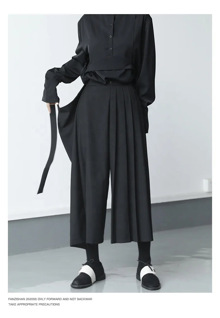 OUDINA Pants Oversized Casual Women