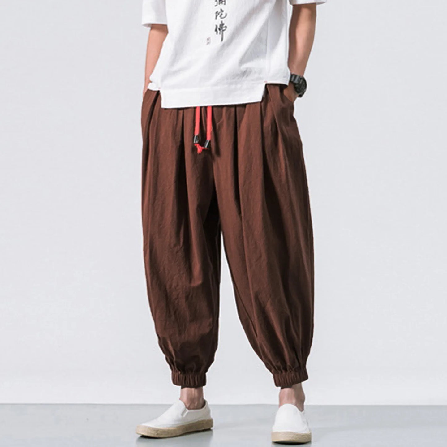 Men Loose Harem Pants Chinese