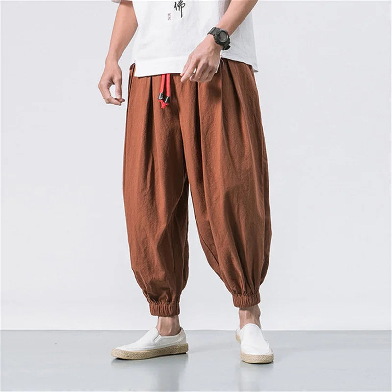 Oversize Men Loose Pants Autumn Chinese