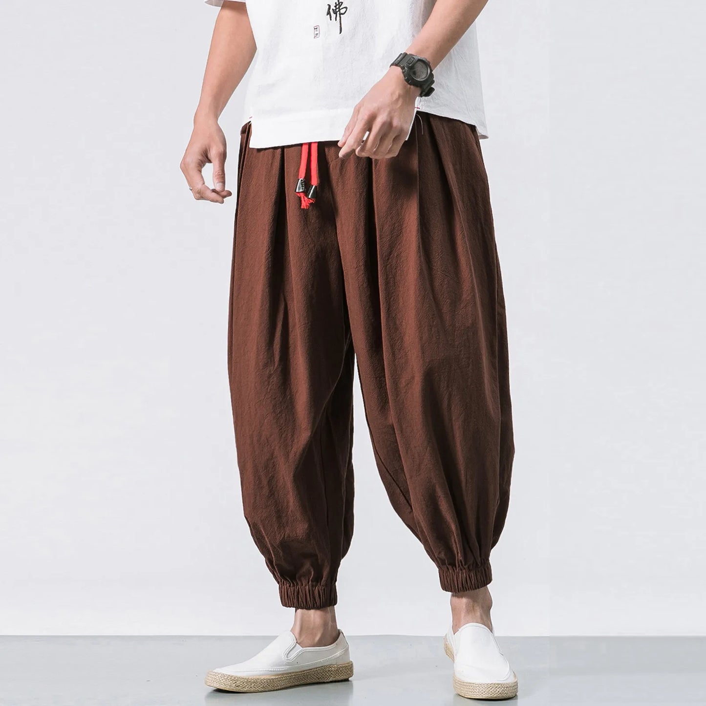 Men Loose Harem Pants Chinese