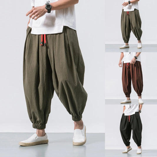 Men Loose Harem Pants Chinese